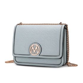 MKF Collection Amiyah Vegan Leather Women Shoulder Bag by Mia K (Material: Vegan Leather, Color: Lt Blue)