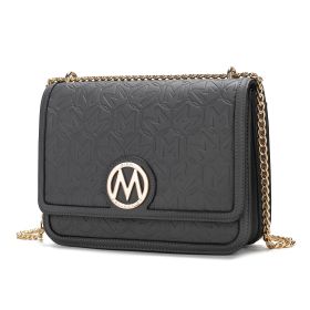 MKF Collection Amiyah Vegan Leather Women Shoulder Bag by Mia K (Material: Vegan Leather, Color: Charcoal)
