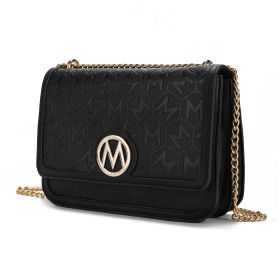 MKF Collection Amiyah Vegan Leather Women Shoulder Bag by Mia K (Material: Vegan Leather, Color: Black)