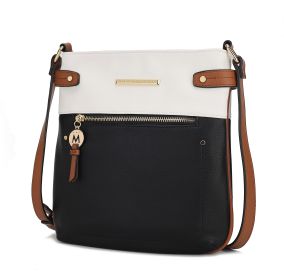MKF Collection Camilla Crossbody Handbag by Mia K (Material: Vegan Leather, Color: Black)