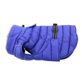 Alpine Extreme Cold Puffer Coat (Color: Blue, size: 3X-Large)