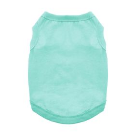 100% Cotton Dog Tanks (Color: Teal, size: large)