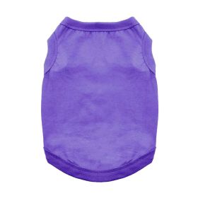 100% Cotton Dog Tanks (Color: Ultra Violet, size: X-Large)