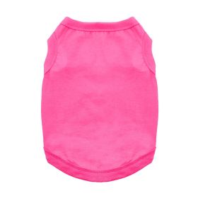 100% Cotton Dog Tanks (Color: Rasberry Sorbet, size: large)